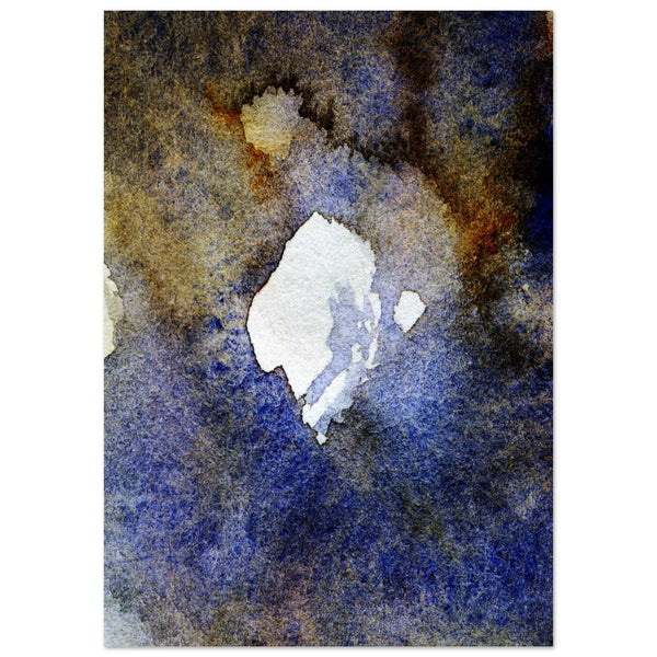 Giclée-Druck von johann franki: weißes Zentralobjekt – Fine-Art Poster aus dem Blauen Skizzenbuch, Blatt 11.4 malamadita
