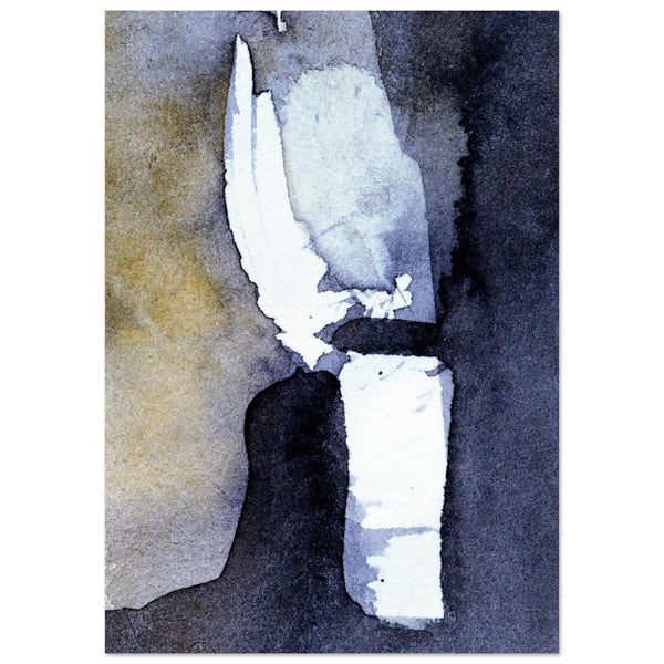 Giclée-Druck von johann franki: Abstraktes Bild nach Realistik Regeln – Fine-Art Poster aus dem Blauen Skizzenbuch, Blatt 25.1 malamadita