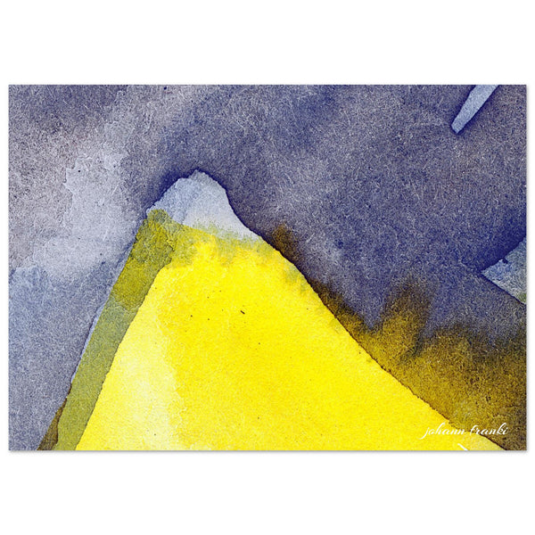 Giclée-Druck von johann franki: Ein geber Berg, oder eine strahlende Lampe – Fine-Art Poster aus dem Blauen Skizzenbuch, Blatt 35.3 malamadita