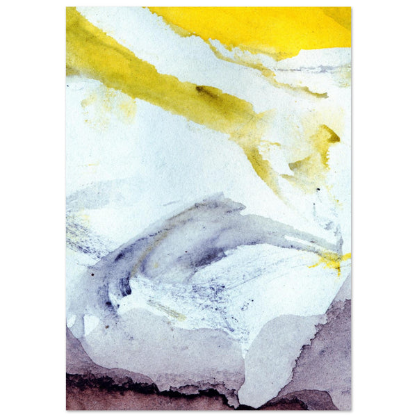 Giclée-Druck von johann franki: Gegenständliches mit Gelb – Fine-Art Poster aus dem Blauen Skizzenbuch, Blatt 43.3 malamadita