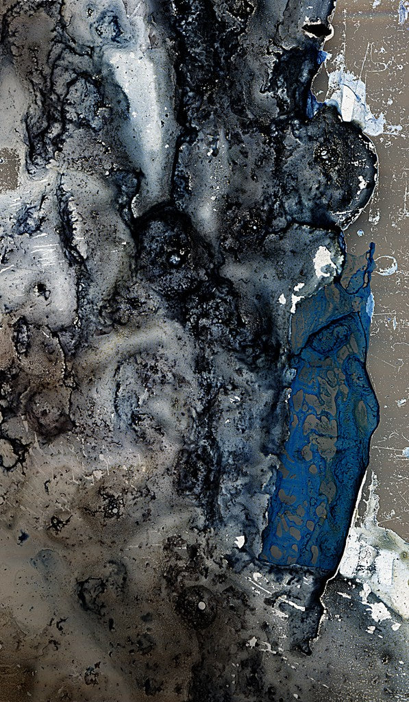Fine_Art_Print_spezial wetterbeständige robuste Farben von johann franki: abstraktes Bild 120 x 70 cm – Edition "Teile das Meer", Aludibond-Tafel "Kokon der Hoffnung", malamadita