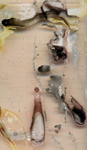 Fine_Art_Print_spezial wetterbeständige robuste Farben von johann franki: abstraktes Bild 120 x 70 cm – Edition "Teile das Meer", Aludibond-Tafel "Strandgut", malamadita
