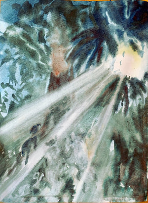 Aquarell  – „Licht bricht“ von johann franki