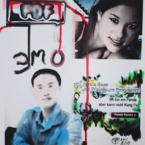 Kolorierter Laserdruck als Ergebnis eines Bilderwettkampfes, Serie mit mehreren Motiven in einer 10er Auflage .