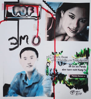 Kolorierter Laserdruck als Ergebnis eines Bilderwettkampfes, Serie mit mehreren Motiven in einer 10er Auflage .