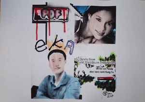 Kolorierter Laserdruck auf 200g/m² Glattpapier DIN A3, Serie mit mehreren Motiven in einer 10er Auflage.