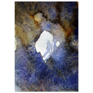 Giclée-Druck von johann franki: weißes Zentralobjekt – Fine-Art Poster aus dem Blauen Skizzenbuch, Blatt 11.4 malamadita

