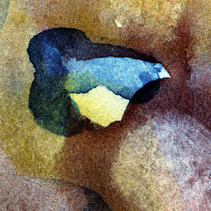 Giclée-Druck von johann franki: ein Vogel sitzend – Fine-Art Poster aus dem Blauen Skizzenbuch, Blatt 19.2 malamadita