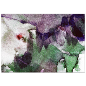 Giclee-Druck von johann franki: Abstrakte Landschafzestrukturen, Grün – Fine-Art Poster aus dem Blauen Skizzenbuch, Blatt 21.1 malamadita