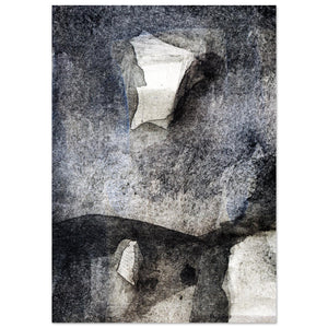 Giclée-Druck von johann franki: Abstraktes Bild mit Tiefenwirkung – Fine-Art Poster aus dem Blauen Skizzenbuch, Blatt 42.1 malamadita
