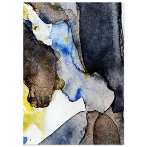 Giclée-Druck von johann franki: abstrakte Landschaft mit Denkmal – Fine-Art Poster aus dem Blauen Skizzenbuch, Blatt 43.6 malamadita
