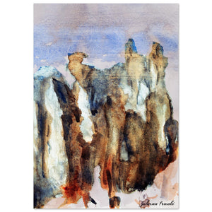 Giclée-Druck von johann franki: abstrakte Gruppe – Fine-Art Poster aus dem Blauen Skizzenbuch, Blatt 5.1 malamadita