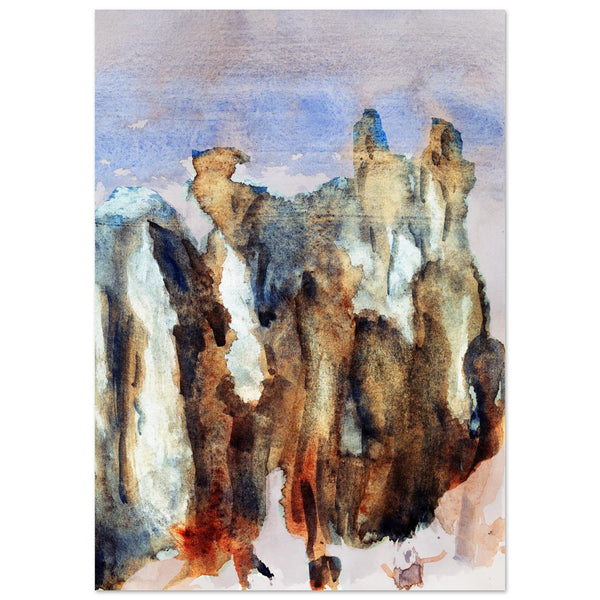 Giclée-Druck von johann franki: abstrakte Gruppe – Fine-Art Poster aus dem Blauen Skizzenbuch, Blatt 5.1 malamadita